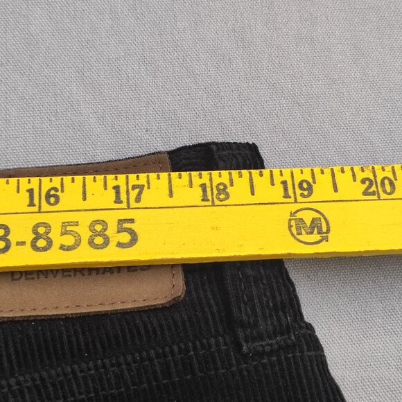 Denver Hayes corduroy casual pants men's size 36X30 black colour straight leg - Picture 12 of 14